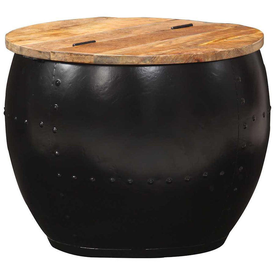 Coffee Table Round 53x43 cm Solid Mango Wood