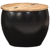 Coffee Table Round 53x43 cm Solid Mango Wood - Extra Image