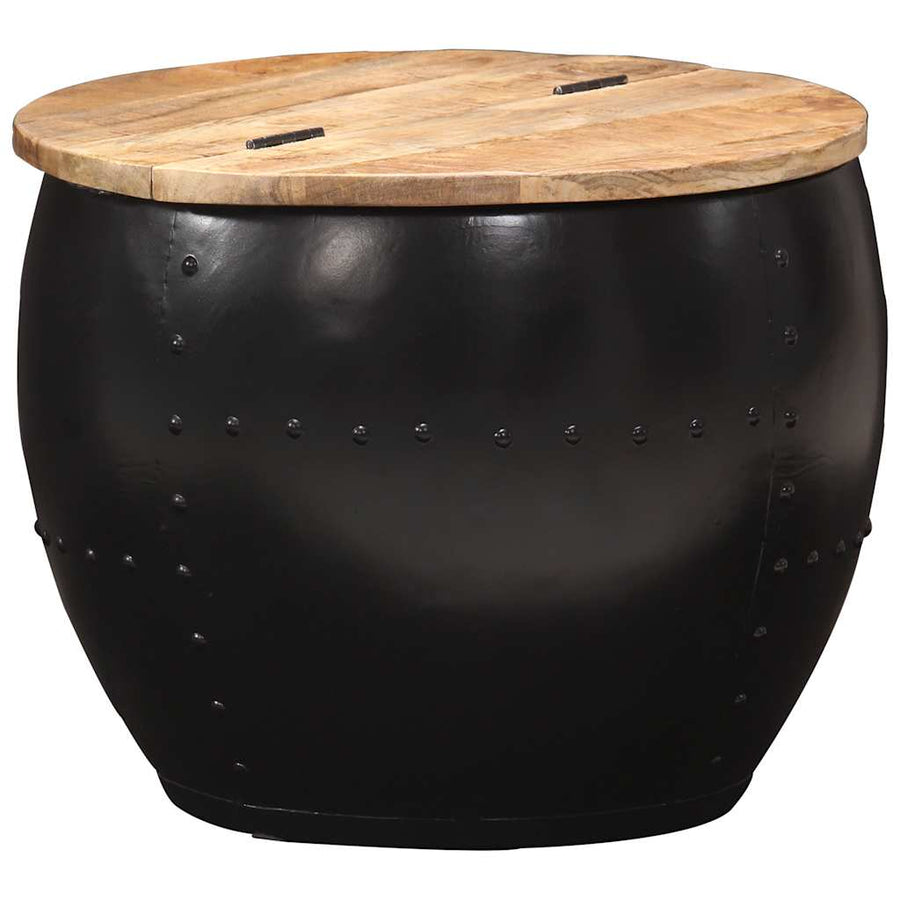 Coffee Table Round 53x43 cm Solid Mango Wood