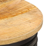 Coffee Table 43x55 cm Solid Mango Wood - Top-Down View