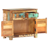 Sideboard 70x35x65 cm Solid Reclaimed Wood - Front View