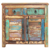 Sideboard 70x35x65 cm Solid Reclaimed Wood - Side View