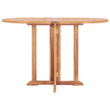 Folding Butterfly Garden Table 120x70x75 cm Solid Teak Wood - Top-Down View