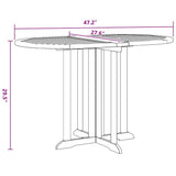 Folding Butterfly Garden Table 120x70x75 cm Solid Teak Wood - Extra Image
