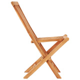 5 Piece Folding Outdoor Dining Set Solid Teak Wood - Extra Image