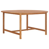 Garden Table 150x76 cm Solid Teak Wood - Front View