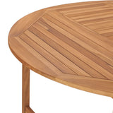 Garden Table 150x76 cm Solid Teak Wood - 45-Degree Angle