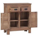 Sideboard 65x30x75 cm Solid Teak Wood - 45-Degree Angle
