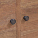 Sideboard 65x30x75 cm Solid Teak Wood - Close-Up Angle