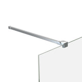Support Arm for Bath Enclosure Stainless Steel 70-120 cm - Rear View