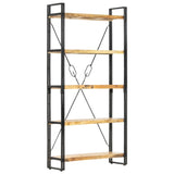 5-Tier Bookcase 90x30x180 cm Solid Mango Wood - Extra Image