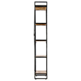 5-Tier Bookcase 60x30x180 cm Solid Mango Wood - Side View