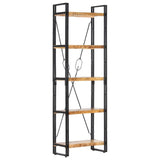 5-Tier Bookcase 60x30x180 cm Solid Mango Wood