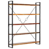5-Tier Bookcase 140x30x180 cm Solid Reclaimed Wood - Extra Image