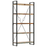 5-Tier Bookcase 90x30x180 cm Solid Reclaimed Wood
