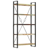5-Tier Bookcase 90x30x180 cm Solid Reclaimed Wood - Extra Image