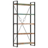 5-Tier Bookcase 90x30x180 cm Solid Reclaimed Wood - Extra Image