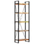 5-Tier Bookcase 60x30x180 cm Solid Reclaimed Wood