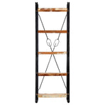 5-Tier Bookcase 60x30x180 cm Solid Reclaimed Wood