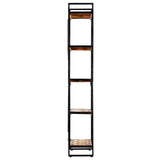 5-Tier Bookcase 60x30x180 cm Solid Reclaimed Wood - Side View