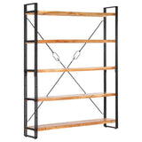 5-Tier Bookcase 140x30x180 cm Solid Acacia Wood - Extra Image