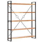 5-Tier Bookcase 140x30x180 cm Solid Acacia Wood - Extra Image