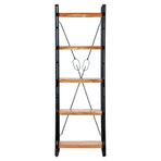 5-Tier Bookcase 60x30x180 cm Solid Acacia Wood