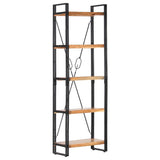 5-Tier Bookcase 60x30x180 cm Solid Acacia Wood - Low Angle