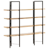 4-Tier Bookcase 160x35x160 cm Solid Mango Wood - Extra Image