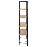 4-Tier Bookcase 160x35x160 cm Solid Mango Wood - Side View