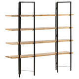 4-Tier Bookcase 160x35x160 cm Solid Mango Wood - Extra Image