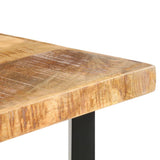 Bar table 120x58x107 cm Rough Mango Wood - 45-Degree Angle