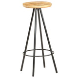 Bar Stools 4 pcs Rough Mango Wood