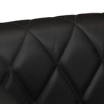 Tub Chair Black Real Goat Leather