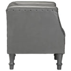 Tub Chair Grey Real Goat Leather
