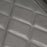 Tub Chair Grey Real Goat Leather - Rear View