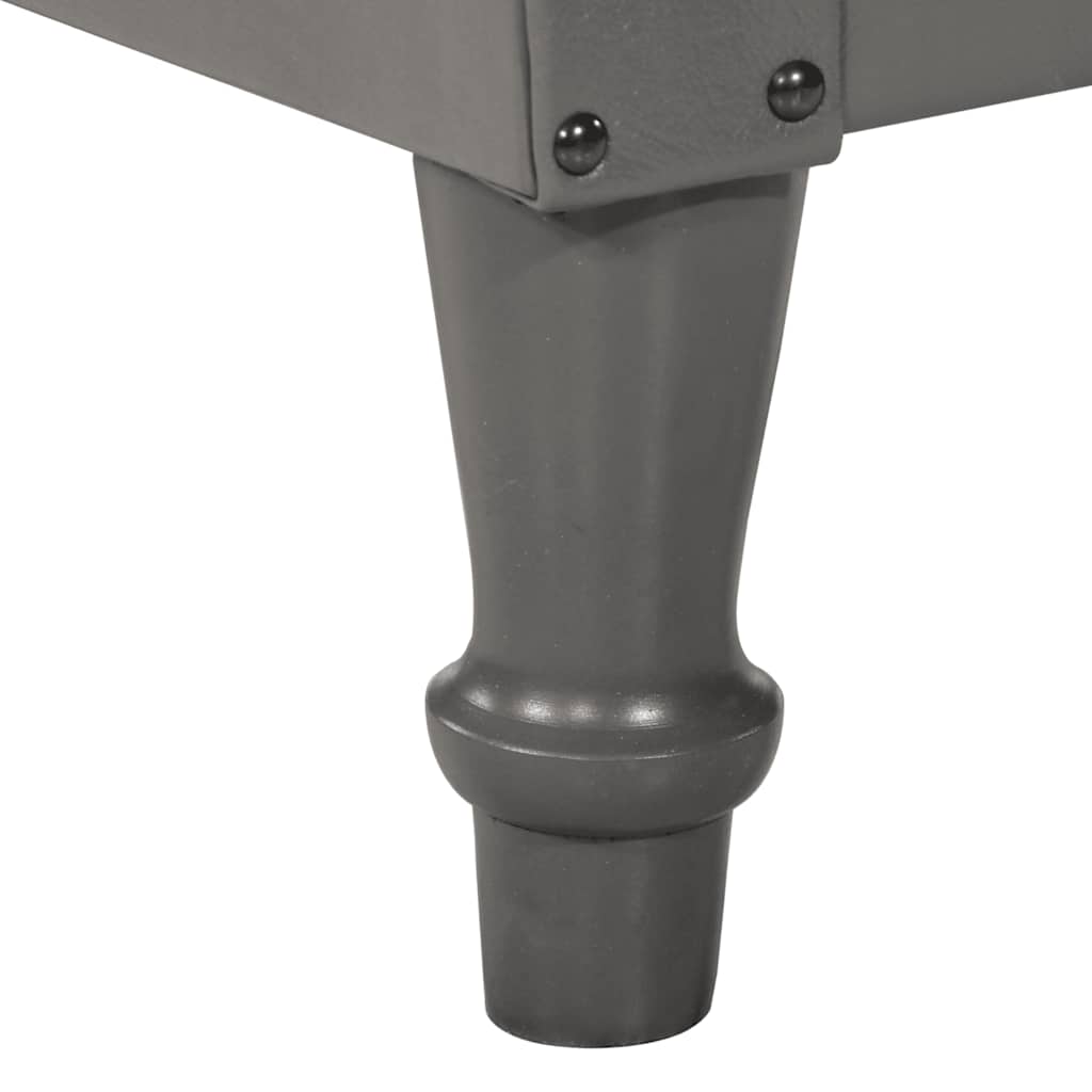 Tub Chair Grey Real Goat Leather