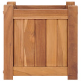 Raised Bed 30x30x30 cm Solid Teak Wood - Front View