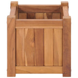 Raised Bed 30x30x30 cm Solid Teak Wood - Side View