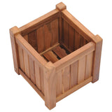 Raised Bed 30x30x30 cm Solid Teak Wood - 45-Degree Angle