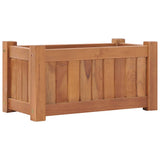 Raised Bed 50x25x25 cm Solid Teak Wood - Front View