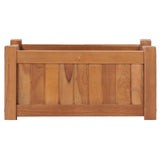 Raised Bed 50x25x25 cm Solid Teak Wood - Side View