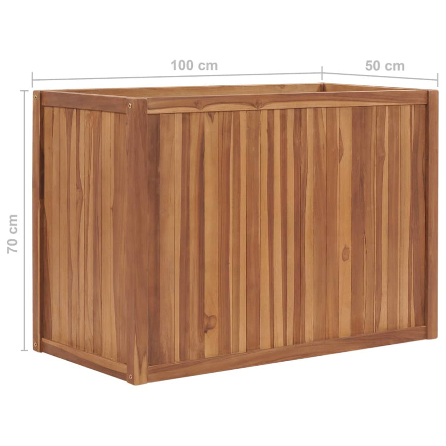 Raised Bed 100x50x70 cm Solid Teak Wood