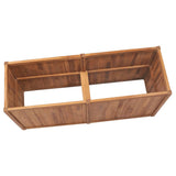 Garden Raised Bed 150x50x70 cm Solid Teak Wood - Side View