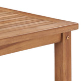 Coffee Table 45x45x45 cm Solid Teak Wood - Top-Down View