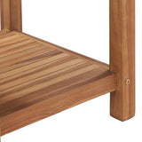 Coffee Table 45x45x45 cm Solid Teak Wood - 45-Degree Angle