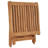 Folding Footrest 46.5x49x41.5 cm Solid Teak Wood - Top-Down View