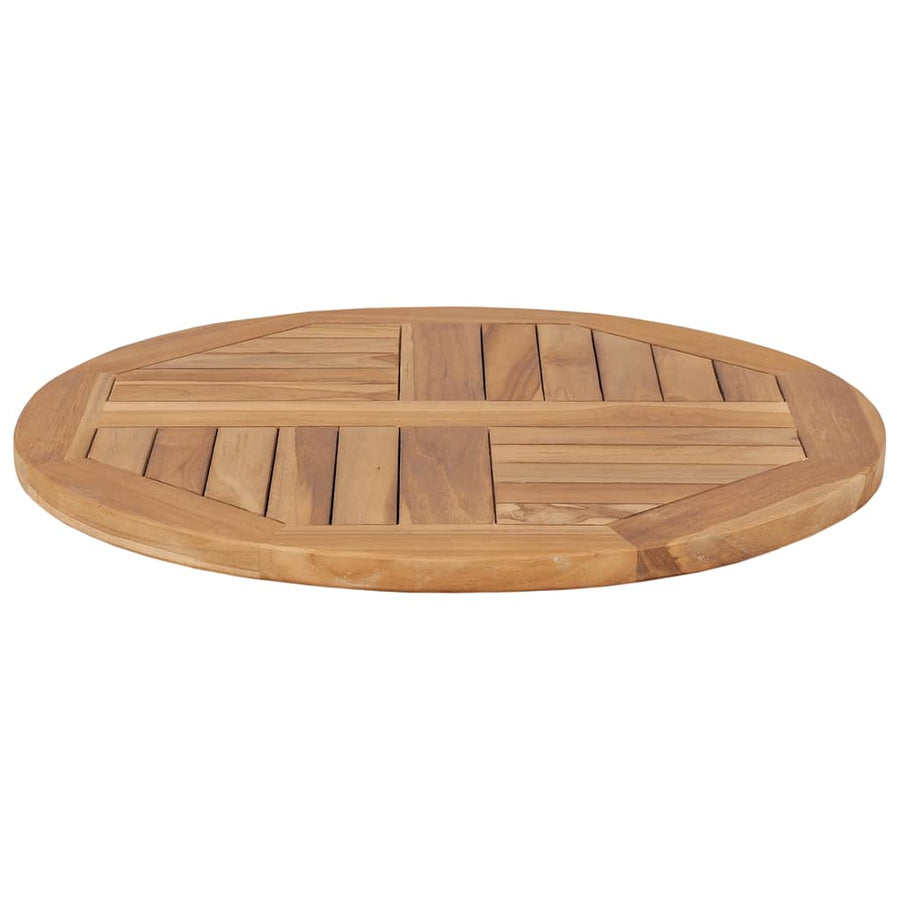 Table Top Solid Teak Wood Round 2.5 cm 60 cm