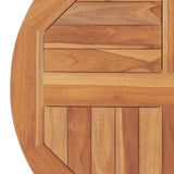 Table Top Solid Teak Wood Round 2.5 cm 60 cm - 45-Degree Angle