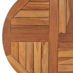 Table Top Solid Teak Wood Round 2.5 cm 70 cm